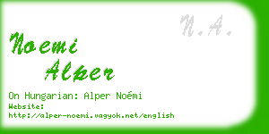 noemi alper business card